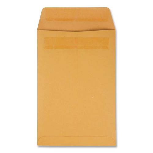 Image of Quality Park QUA43167 Redi-Seal Catalog Envelope, #1, Cheese Blade Flap, Redi-Seal Adhesive Closure, 6 x 9, Brown Kraft, 100/Box