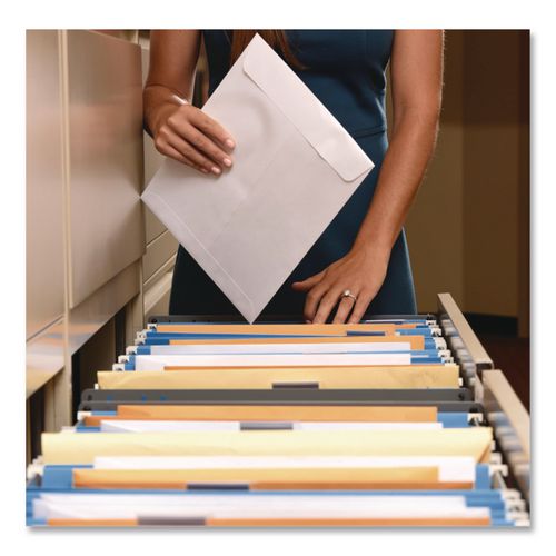 Image of Quality Park QUA43317 Redi-Seal Catalog Envelope, #1 3/4, Cheese Blade Flap, Redi-Seal Adhesive Closure, 6.5 x 9.5, White, 100/Box