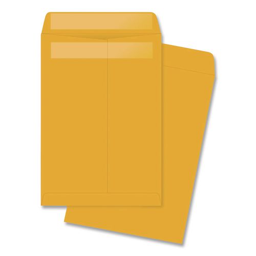 Image of Quality Park QUA43362 Redi-Seal Catalog Envelope, #1 3/4, Cheese Blade Flap, Redi-Seal Adhesive Closure, 6.5 x 9.5, Brown Kraft, 250/Box