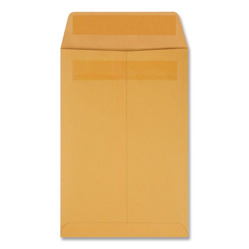 Image of Quality Park QUA43362 Redi-Seal Catalog Envelope, #1 3/4, Cheese Blade Flap, Redi-Seal Adhesive Closure, 6.5 x 9.5, Brown Kraft, 250/Box