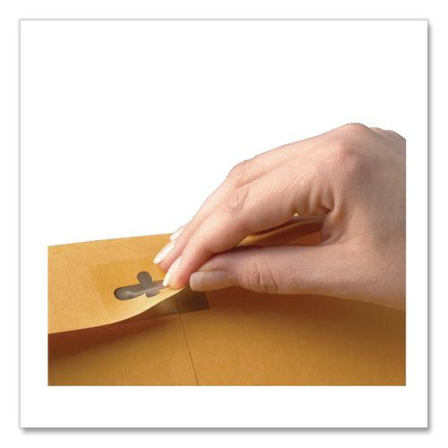 Image of Quality Park QUA43468 Postage Saving Clearclasp Kraft Envelope, #55, Cheese Blade Flap, Clearclasp Closure, 6 X 9, Brown Kraft, 100/box