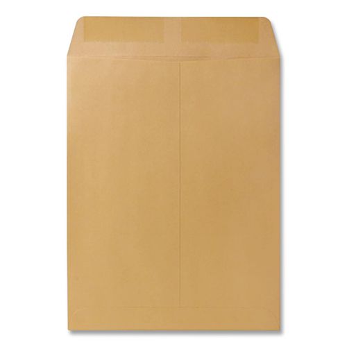 Image of Quality Park QUA41565 Catalog Envelope, 28 lb Bond Weight Kraft, #12 1/2, Square Flap, Gummed Closure, 9.5 x 12.5, Brown Kraft, 250/Box
