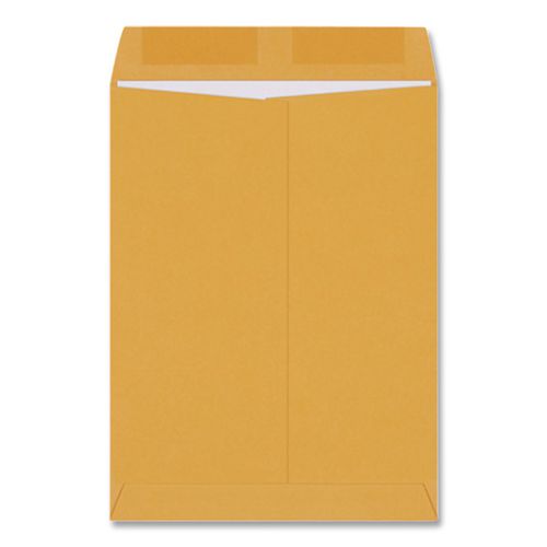 Image of Quality Park QUA41965 Catalog Envelope, 28 lb Bond Weight Kraft, #15 1/2, Square Flap, Gummed Closure, 12 x 15.5, Brown Kraft, 250/Box