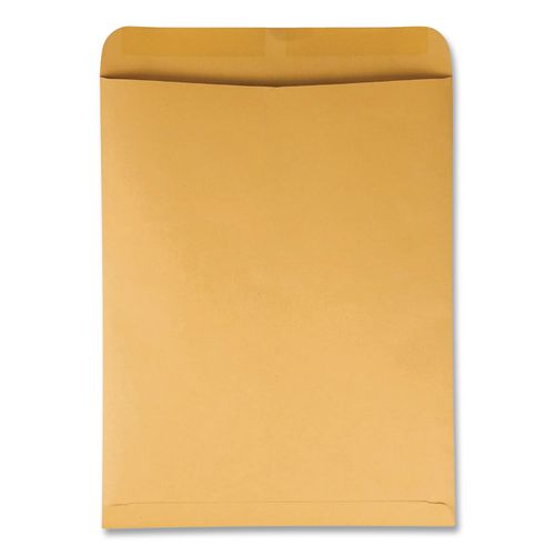 Image of Quality Park Catalog Envelope, 28 lb Bond Weight Kraft, #15 1/2, Square Flap, Gummed Closure, 12 x 15.5, Brown Kraft, 100/Box