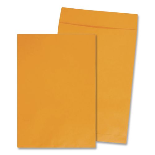 Image of Quality Park QUA42353 Jumbo Size Kraft Envelope, Cheese Blade Flap, Fold-Over Closure, 12.5 x 18.5, Brown Kraft, 25/Pack