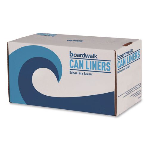 Image of Boardwalk® BWK1DK100 Drawstring Kitchen Bags/Liners, Drawstring, 13 gal, 24" x 28", White, 50 Bags/Roll, 2 Rolls/Carton