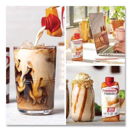 Image of Premier Protein® 643843718307 Caramel Shake, 11 oz Bottle, 15/Carton