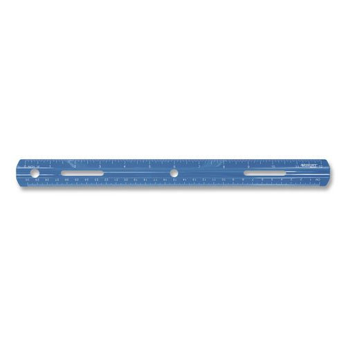 Image of Westcott® 10526-001 Plastic Ruler, Standard/Metric, 12" Long, Randomly Assorted Colors