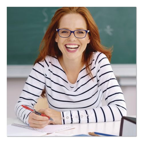 Image of Pilot® 31033 G2 Premium Gel Pen, Retractable, Fine 0.7 mm, Red Ink, Smoke/Red Barrel, 2/Pack