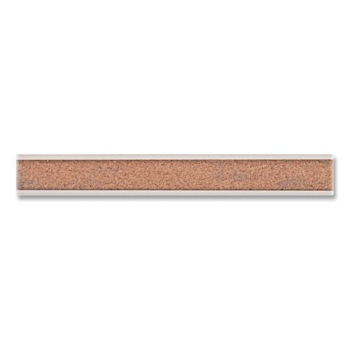 Image of Advantus 2026 Grip-A-Strip Cork Map Rail, 1" x 96", Brown/Silver