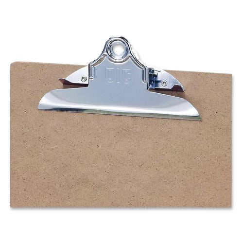 Image of Officemate 83500 Recycled Hardboard Clipboard, 1" Clip Capacity, Holds 8.5 x 11 Sheets, Brown