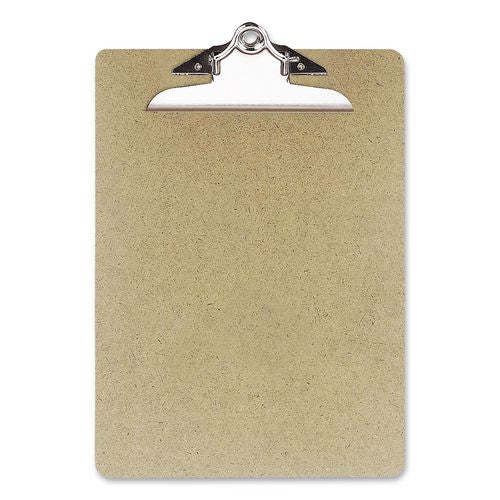 Image of Officemate 83500 Recycled Hardboard Clipboard, 1" Clip Capacity, Holds 8.5 x 11 Sheets, Brown