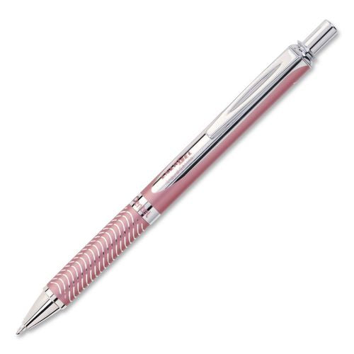 Image of Pentel® BL407PBPA EnerGel Alloy RT Gel Pen, Retractable, Medium 0.7mm, Black Ink, Pink Barrel