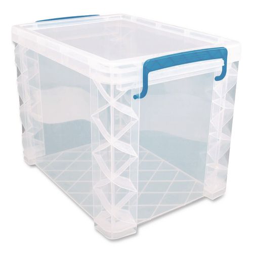 Image of Advantus 36872 Super Stacker File And Document Box, Letter Files, 11.25 X 14.5 X 10.5, Translucent White