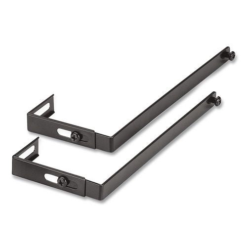 Image of Officemate 21460 Metal Partition/Wall Hangers, Black, 2/Set