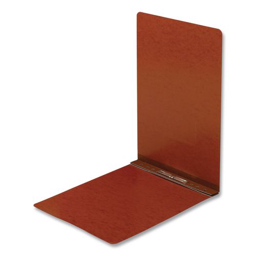 Image of Smead 81732 Prong Fastener Premium Pressboard Report Cover, Top Bound, Two-Piece Prong Fastener, 2" Capacity, 8.5 x 14, Red/Red