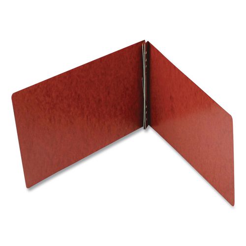 Image of Smead 81732 Prong Fastener Premium Pressboard Report Cover, Top Bound, Two-Piece Prong Fastener, 2" Capacity, 8.5 x 14, Red/Red