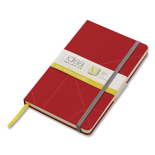 Image of Oxford 56873 Idea Collective Journal, 1-Subject, Wide/Legal Rule, Red Cover, (120) 8.25 x 5 Sheets