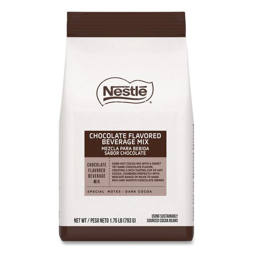 Image of Nescafe® 12291069 Premium Hot Chocolate Mix, Rich Chocolate, 1.75 lb Bag, 6/Carton