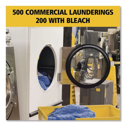 Image of Rubbermaid® Commercial FGQ41000RD00 Microfiber Wet Mopping Pad, 18.5" x 5.5" x 0.5", Red