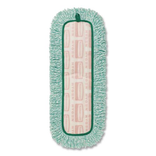 Image of Rubbermaid® Commercial FGQ41800GR00 Dust Pad With Fringe, Microfiber, 18" Long, Green