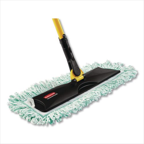Image of Rubbermaid® Commercial FGQ41800GR00 Dust Pad With Fringe, Microfiber, 18" Long, Green