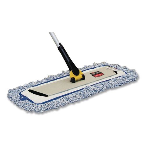 Image of Rubbermaid® Commercial HYGEN FGQ56000YL00 HYGEN Quick Connect Single-Sided Frame, Wet/Dry Mop 17.19 x 3, Aluminum, Yellow