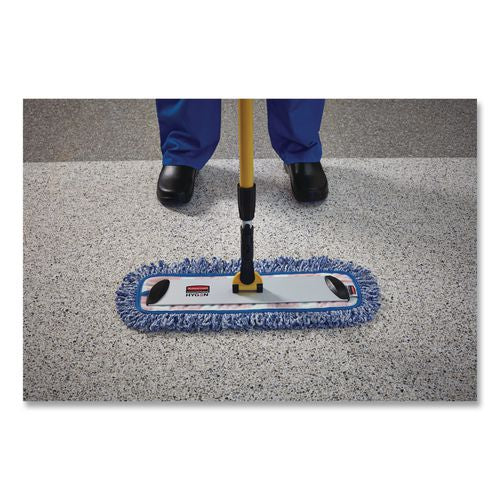 Image of Rubbermaid® Commercial HYGEN FGQ56000YL00 HYGEN Quick Connect Single-Sided Frame, Wet/Dry Mop 17.19 x 3, Aluminum, Yellow