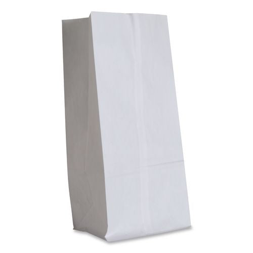 Image of Ross & Wallace Paper Products 120320500PK/BL Grocery Paper Bags, 20# Size, 40# Basis Weight, 8.25" x 5.25" x 16.13", White, 500/Bundle