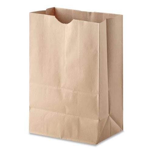 Image of Ross & Wallace Paper Products 110410 Grocery Paper Bags, 1/6 BBL Size, Heavy-Duty, 52# Basis Weight, 12" x 7" x 17", Kraft, 500/Bundle