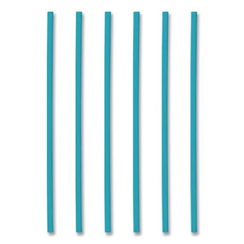 Image of phade 511167 Marine Biodegradable Straws, 7.75", PHA, Ocean Blue, Wrapped, 375/BX, 10 Boxes/Carton