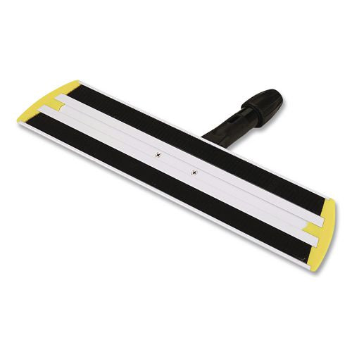 Image of Rubbermaid® Commercial HYGEN FGQ56000YL00 HYGEN Quick Connect Single-Sided Frame, Wet/Dry Mop 17.19 x 3, Aluminum, Yellow