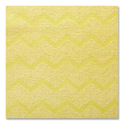 Image of Rubbermaid® Commercial FGQ61000YL00 Reusable Cleaning Cloths, Microfiber, 16 X 16, Yellow, 12/carton