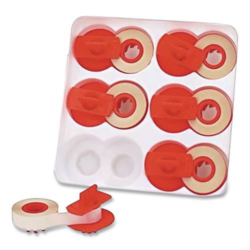 Image of Dataproducts® R51816 R51816 Compatible Low-Tack Lift-Off Tape, Clear, 6/Box