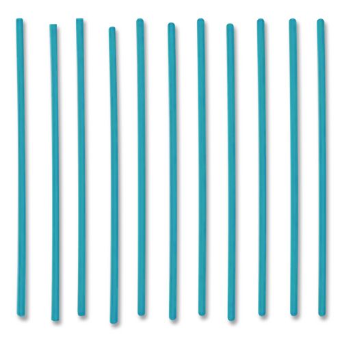 Image of phade 511170 Marine Biodegradable Stir Straws, 5", PHA, Ocean Blue, 1000/Box, 6 Boxes/Carton