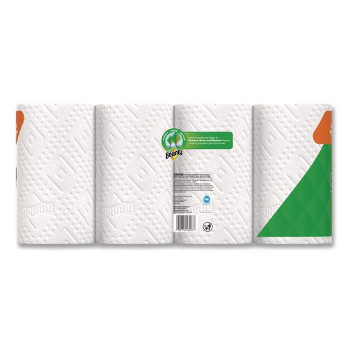 Image of Bounty® 80876241 Kitchen Roll Paper Towels, 2-Ply, White, 10.5 x 11, 75 Sheets/Roll, 4 Triple Rolls/Pack, 6 Packs/Carton