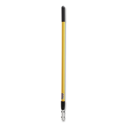 Image of Rubbermaid® Commercial HYGEN FGQ75500YL00 HYGEN Quick-Connect Extension Handle, 4 ft to 6 ft, Yellow/Black
