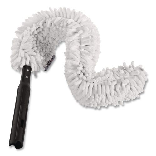 Image of Rubbermaid® Commercial HYGEN FGQ85200WH00 Hygen Quick-Connect Flexible Dusting Wand, 28.38" Handle