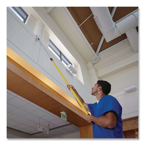 Image of Rubbermaid® Commercial HYGEN FGQ85200WH00 Hygen Quick-Connect Flexible Dusting Wand, 28.38" Handle