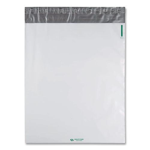 Image of Quality Park QUA46393 Redi-Strip Poly Expansion Mailer, #5 1/4, Square Flap, Redi-Strip Adhesive Closure, 13 x 16, White, 100/Carton