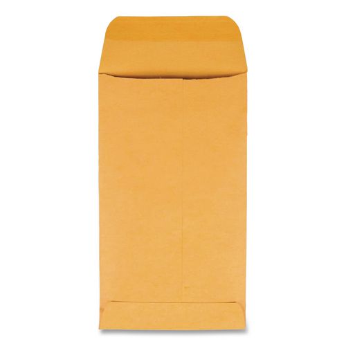 Image of Quality Park QUA50562 Kraft Coin and Small Parts Envelope, 28 lb Bond Weight Kraft, #5 1/2, Square Flap, Gummed Closure, 3.13 x 5.5, Brown, 500/Box