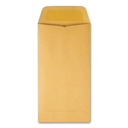 Image of Quality Park QUA50762 Kraft Coin And Small Parts Envelope, #7, Square Flap, Gummed Closure, 3.5 X 6.5, Brown Kraft, 500/box