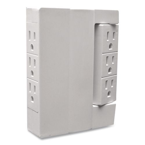 Image of GoGreen Power GG-16000TSW 6 Outlet Swivel Wall Tap, White