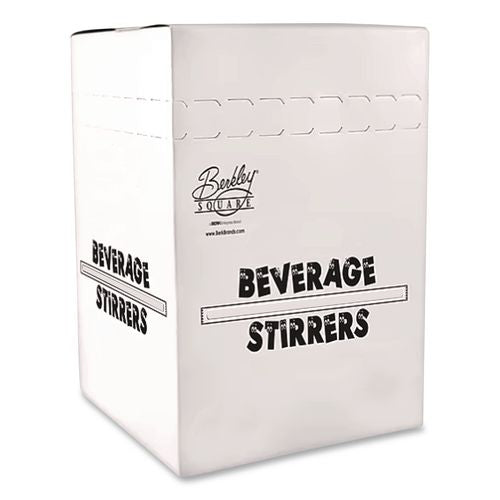 Image of Berkley Square BEP88993 Polypropylene Stirrers, 5", White, 1,000/pack