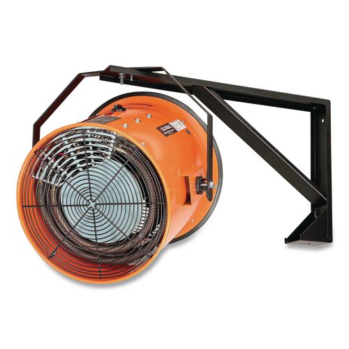 Image of Global Industrial® 653566 Electric Salamander Heater with Adjustable Thermostat, 208 V, 15,000 W, 23.03 x 34.75 x 24.68, Orange