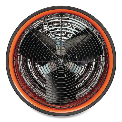 Image of Global Industrial® 653566 Electric Salamander Heater with Adjustable Thermostat, 208 V, 15,000 W, 23.03 x 34.75 x 24.68, Orange