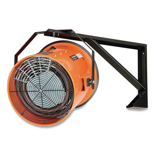 Image of Global Industrial® 653568 Electric Salamander Heater with Adjustable Thermostat, 240 V, 15,000 W, 23.03 x 34.75 x 24.68, Orange