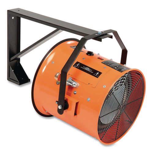 Image of Global Industrial® 653568 Electric Salamander Heater with Adjustable Thermostat, 240 V, 15,000 W, 23.03 x 34.75 x 24.68, Orange