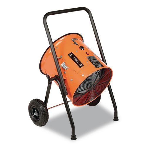 Image of Global IndustrialÂ® Portable Salamander Heater with Adjustable Thermostat, 15,000 W, 21.59 x 28 x 38.5, Orange