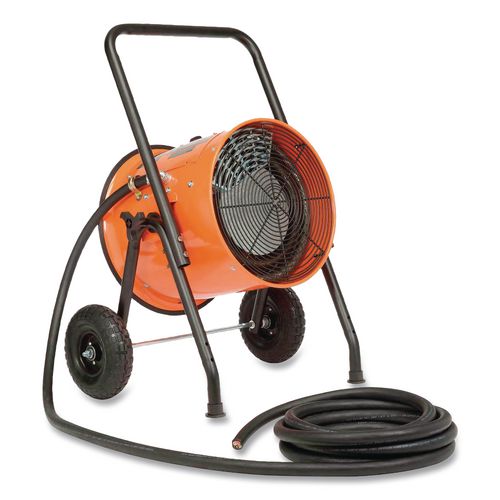 Image of Global IndustrialÂ® Portable Salamander Heater with Adjustable Thermostat, 15,000 W, 21.59 x 28 x 38.5, Orange